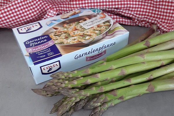 Das Beste Spargel-Lowcarb-Essen: Grüner Spargel Mit Garnelen | Honey ...